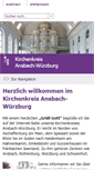 Mobile Screenshot of kirchenkreis-ansbach-wuerzburg.de