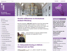 Tablet Screenshot of kirchenkreis-ansbach-wuerzburg.de